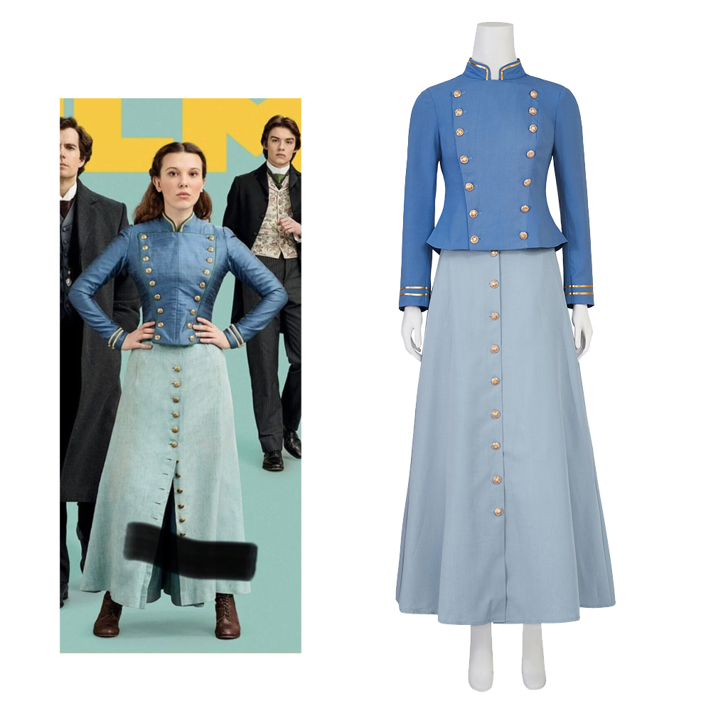 Vintage Women'S Formal Wear - Film Cosplay Enola Holmes 2 Cosplay