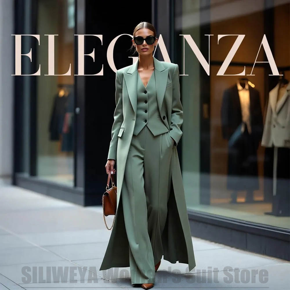 Women Formal Wear Blazers - Ensemble tailleur chic pour femme, trois