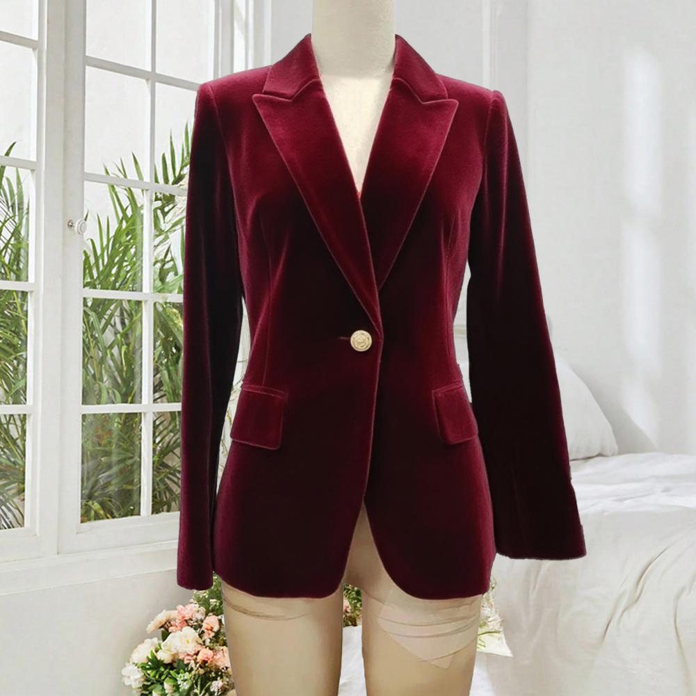 Women Formal Wear Blazers - Blazer de soirée formel en velours