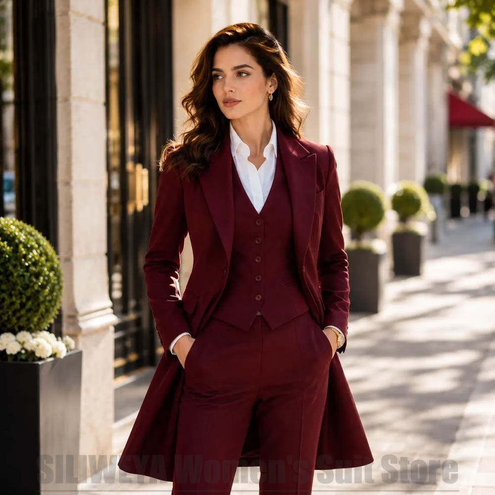 Women Formal Wear Blazers - Ensemble 3 Pièces Élégant pour Femme