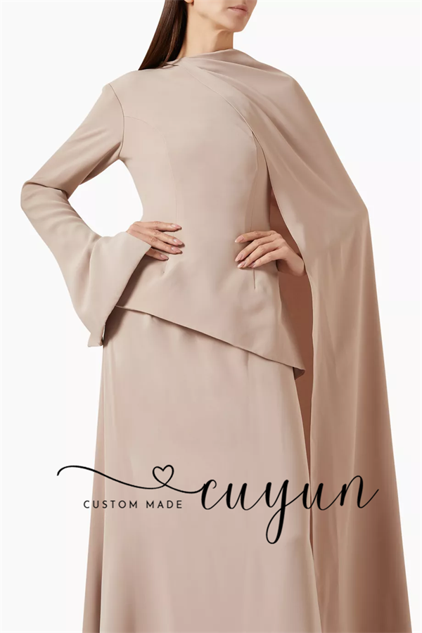 CUYUN personnalisé kaki modest - Women'S Formal Wear Wedding Guest avis et prix