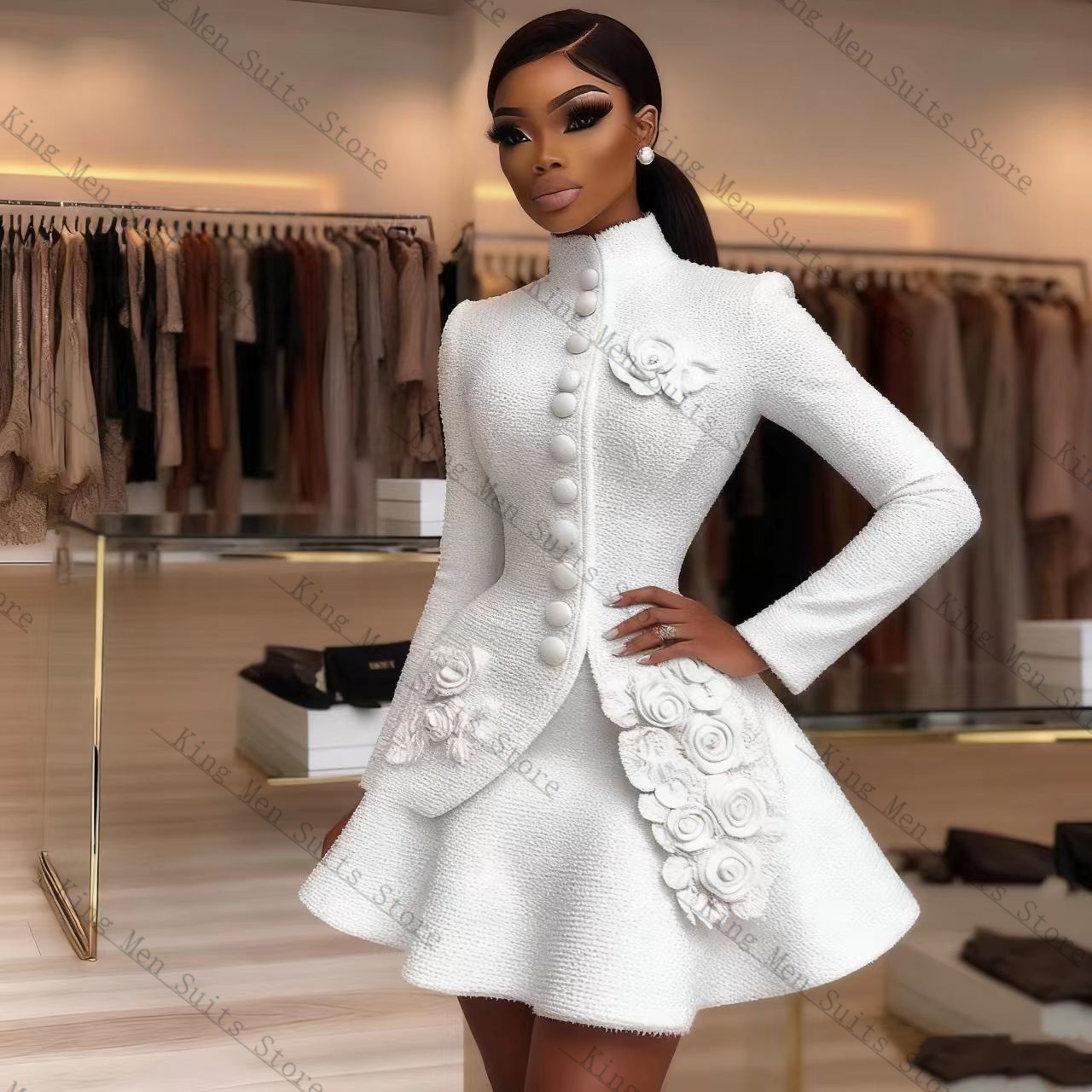 Ensemble de costume de luxe bl - Women Formal Wear Coat avis et prix