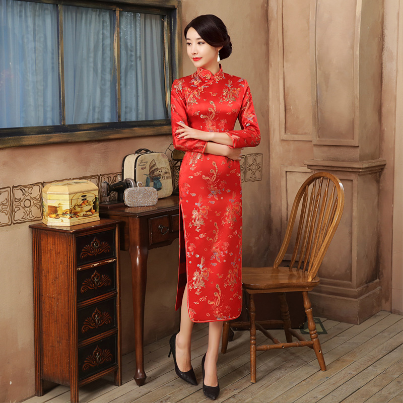 Cheongsam à manches longues en - Formal Wear For Women Xl avis et prix