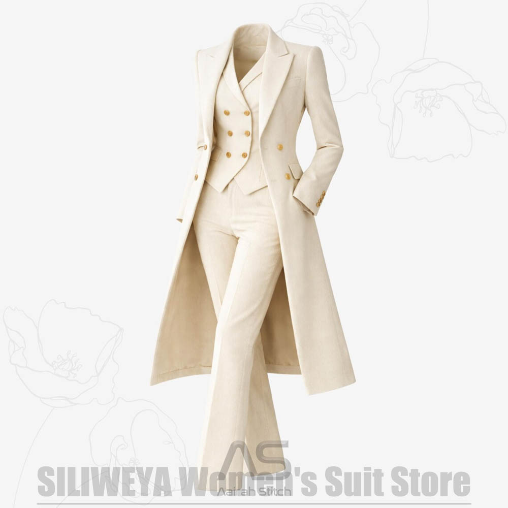 Costume 3 Pièces Femme Élégant - Women Formal Wear Coat avis et prix
