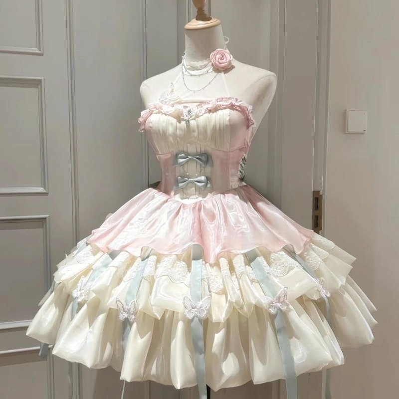 Kawaii – robe Lolita en dentel - Vintage Women'S Formal Wear avis et prix