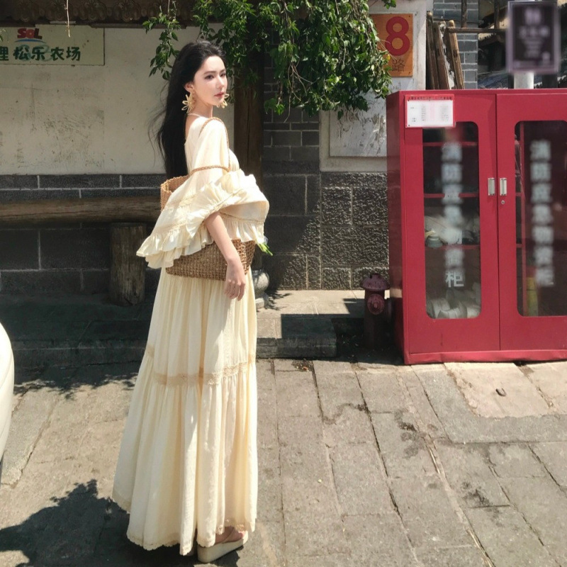 Nouvelle Robe Longue Bohème Ch - Vintage Women'S Formal Wear avis et prix