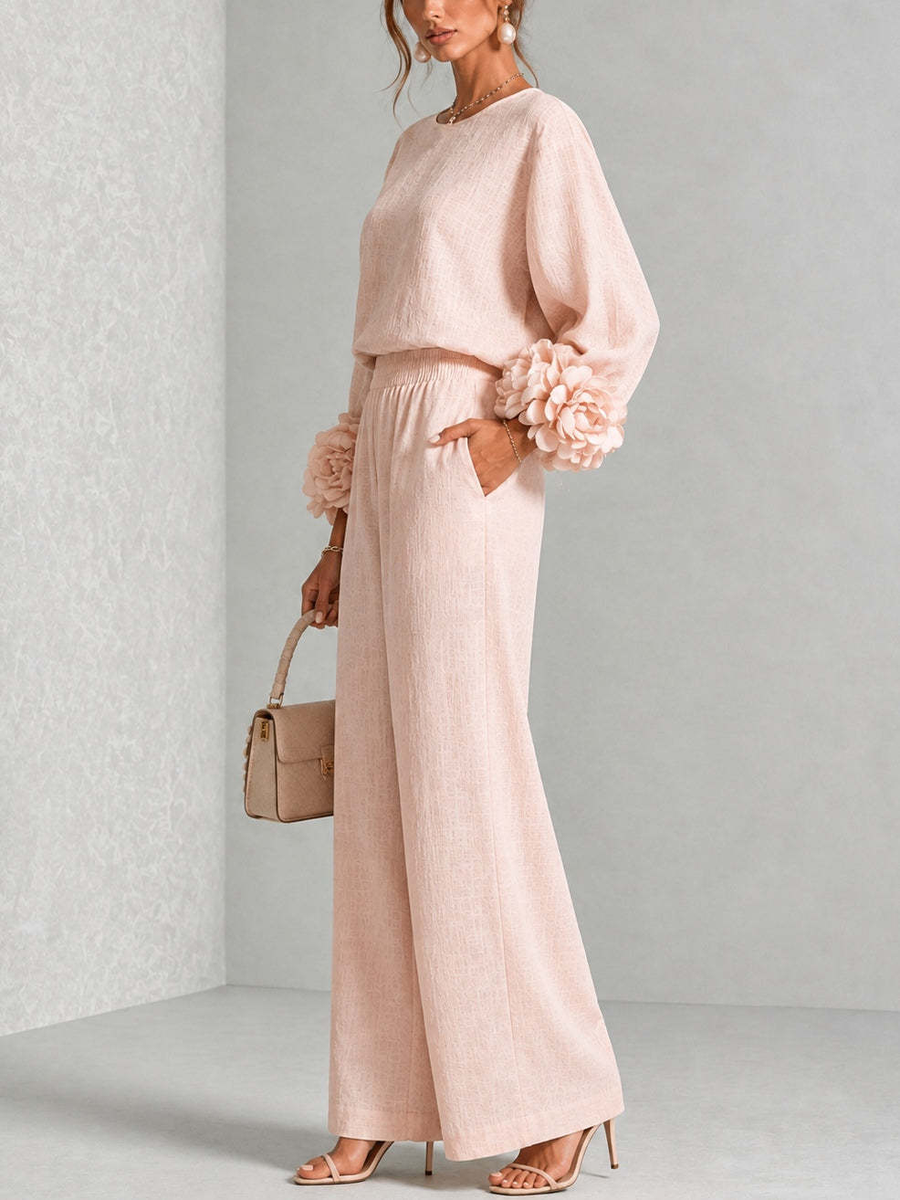 Ensemble deux pièces en lin po - Women Formal Wear Tops avis et prix