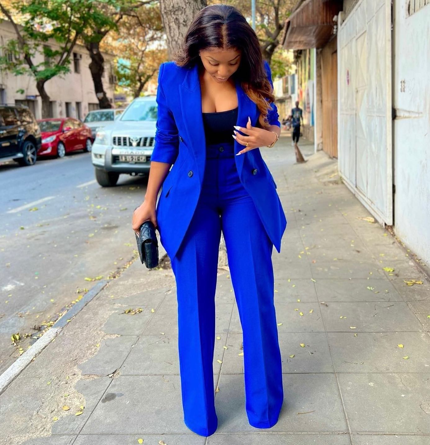 Costume pantalon bleu Royal po - Women'S Formal Wear Plus Size avis et prix